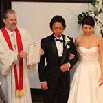 結婚証明書への署名　Pronouncement of Husband and Wife