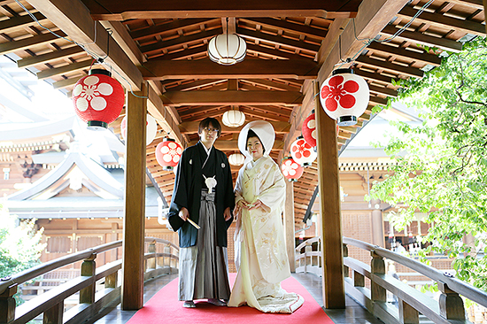 神社で挙式＆屋形船