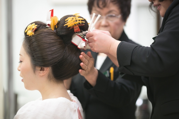 おふたりが過ごした町 神社での結婚式