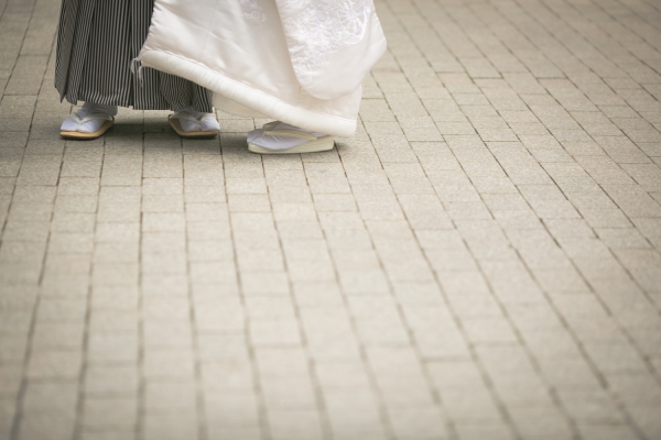 おふたりが過ごした町 神社での結婚式