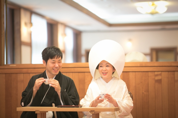 おふたりが過ごした町 神社での結婚式