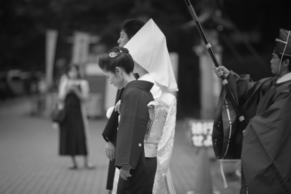 おふたりが過ごした町 神社での結婚式