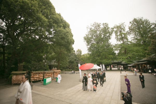 おふたりが過ごした町 神社での結婚式