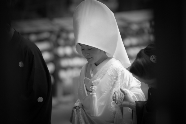 おふたりが過ごした町 神社での結婚式