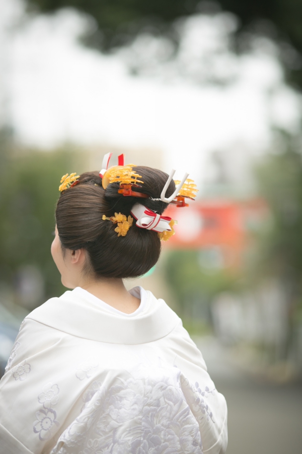 おふたりが過ごした町 神社での結婚式