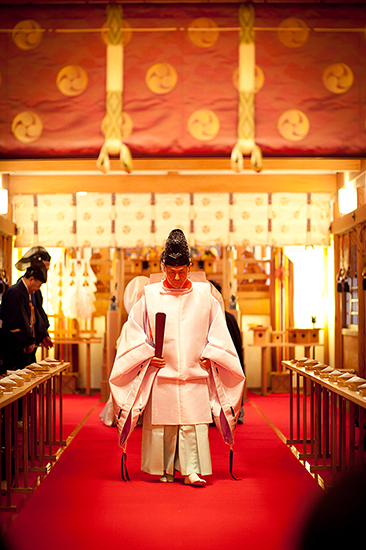 斎主挨拶・退出