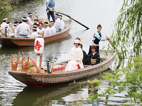 嫁入り船（茨城県潮来市）