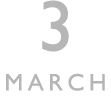 3月