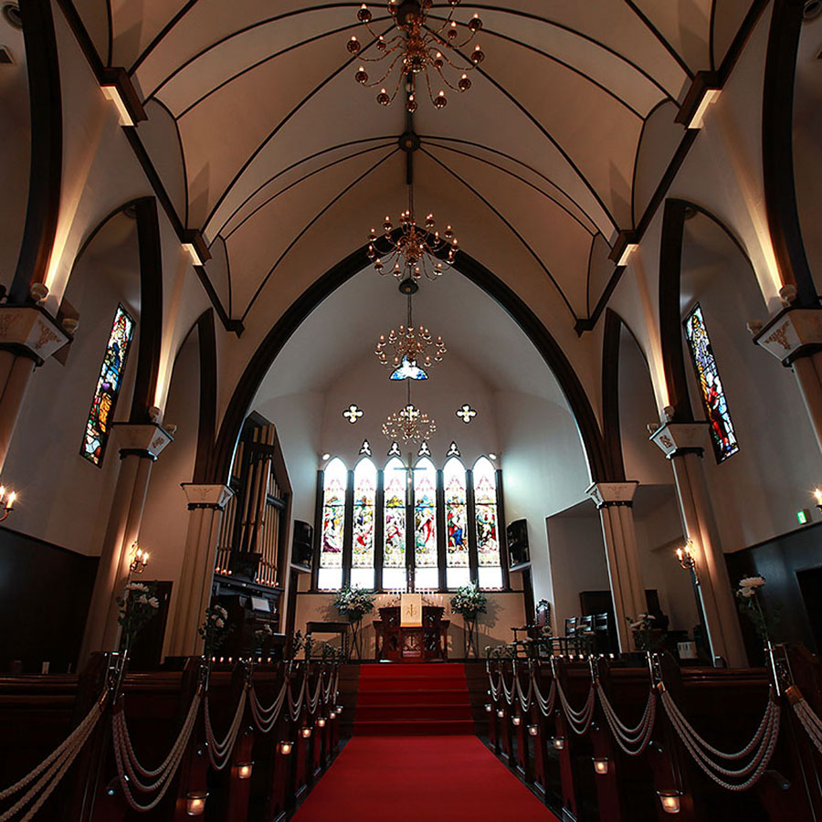 歴史と伝統が薫る礼拝堂