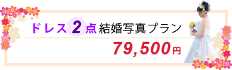 ドレス2点結婚写真プラン